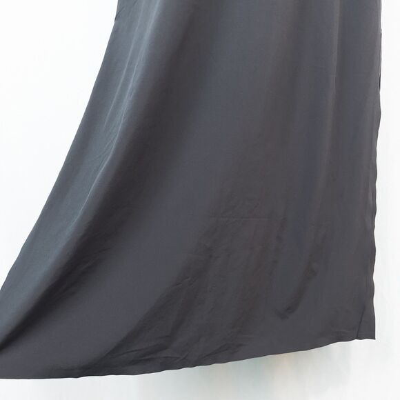 Athleta Marlow Maxi Dress Womens XS Black Side Slits Stretchy Oversized V Neck - Picture 15 of 16